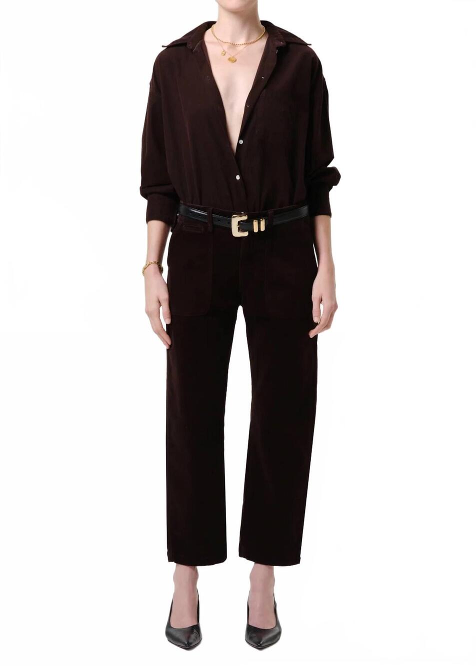 NEW CITIZENS OF HUMANITY winslow stretch baby corduroy utility pants in barriste